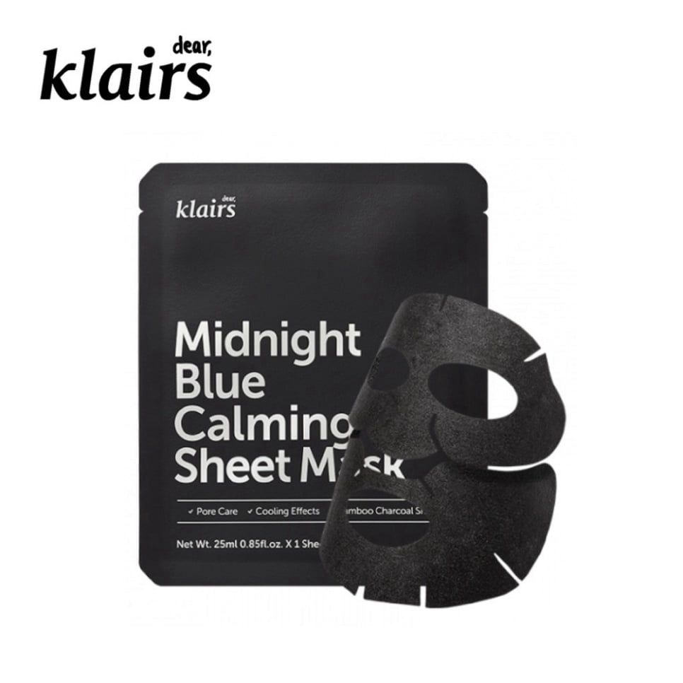 Mặt Nạ Dịu Mát Da Dear Klairs Midnight Blue Calming Sheet Mask 25ml
