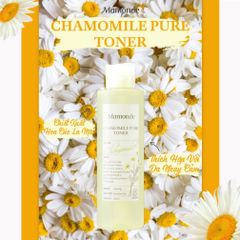 Nước Hoa Hồng Chiết Xuất Hoa Cúc Dưỡng Ẩm Dịu Nhẹ Da Nhạy Cảm Mamonde Chamomile Pure Toner 250ml
