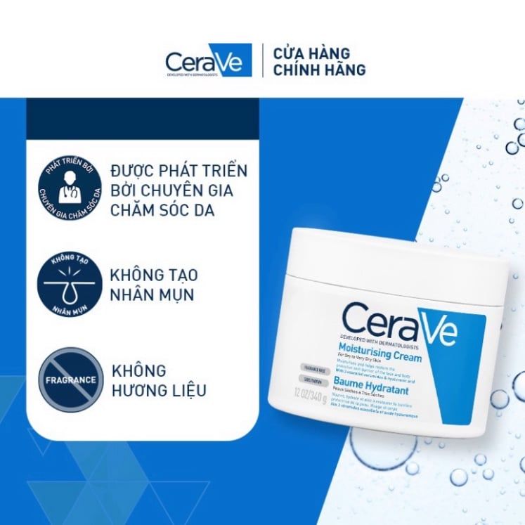 Kem dưỡng ẩm dành cho da khô Cerave Moisturizing Cream 354ML