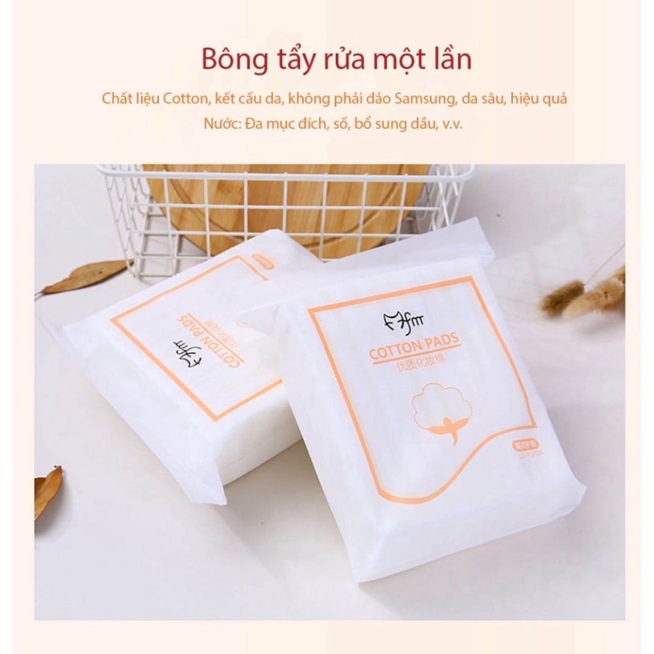 Bông Tẩy Trang 222 miếng FM Cotton Pads 3 Lớp LATUBO