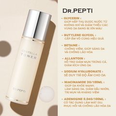 Nước Hoa Hồng Dưỡng Da Căng Bóng Dr.Pepti+ Centella Toner 180ml