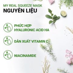 Mặt nạ giấy dưỡng ẩm,dưỡng da Hàn Quốc innisfree My Real Squeeze Mask 20ml, đủ 18 vị - SANNY'S