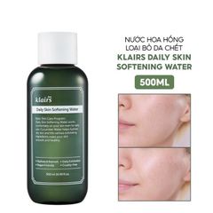 Nước Hoa Hồng Tẩy Da Chết Làm Dịu Da Klairs Daily Skin Softening Water 500ml