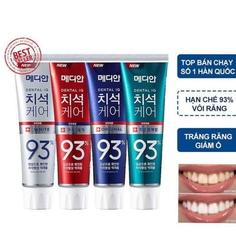 Kem Đánh Răng Giúp Trắng Răng Loại Bỏ Mùi Hôi Median Dental IQ 93% Toothpaste 120g