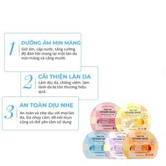 [ Mẫu Mới ] Mặt Nạ Banobagi Stem Cell Vitamin Mask Whitening