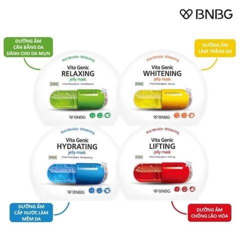 Combo Mặt Nạ Dưỡng Da Toàn Diện BNBG Vita Genic Jelly Mask 30ml