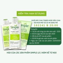 Nước Hoa Hồng Cân Bằng Độ Ẩm Và Làm Dịu Da Simple Kind To Skin Soothing Facial Toner 200ml