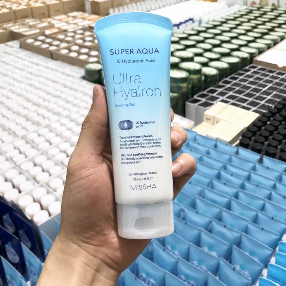 Gel Tẩy Tế Bào Chết MISSHA Super Aqua Ultra Hyalron Peeling Gel 100ml