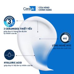 Bộ sữa dưỡng ẩm Cerave dành cho da khô (473ml) và sữa rửa mặt làm sạch sâu cho da dầu (20ml)