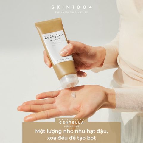 Sữa Rữa Mặt Dịu Nhẹ Dưỡng Trắng Chiết Xuất Rau Má Skin1004 Madagascar Centella Foam 125ml