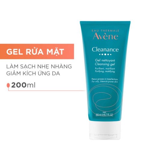 Sữa Rửa Mặt Dạng Gel Dành Cho Da Dầu Mụn Avene Cleansing Gel 200ml