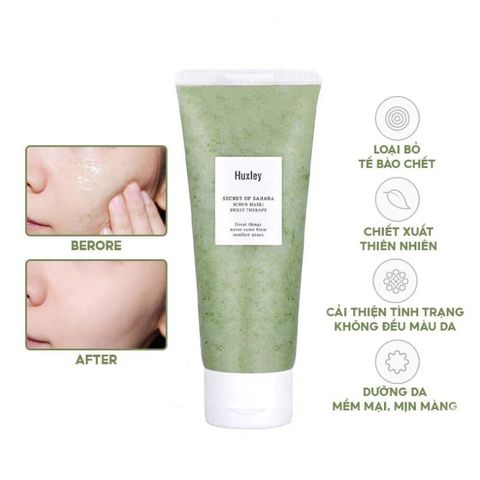 Mặt Nạ Tẩy Tế Bào Chết Dưỡng Da Chiết Xuất Từ Xương Rồng Huxley Scrub Mask Sweet Therapy 120g