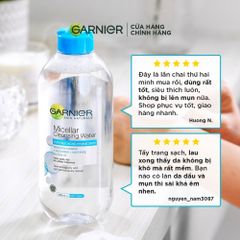 Nước Làm Sạch và Tẩy Trang Garnier Micellar Cleansing Water Cho Da Dầu Da Mụn 400ml