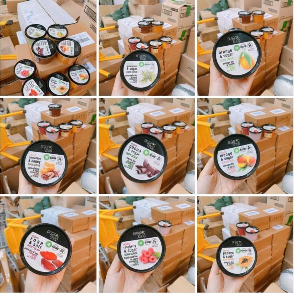 Tẩy tế bào chết toàn thân Organic Shop Body Scrub (250ml/hũ)