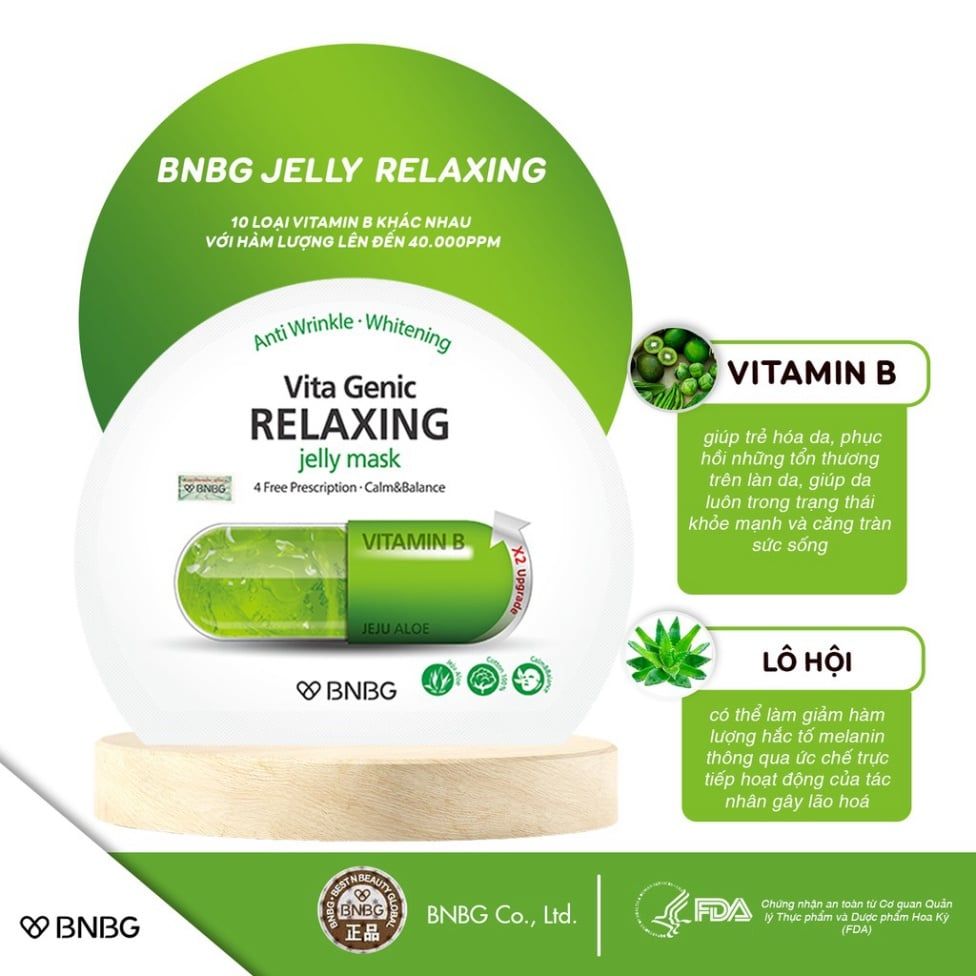 Combo Mặt Nạ Dưỡng Da Toàn Diện BNBG Vita Genic Jelly Mask 30ml