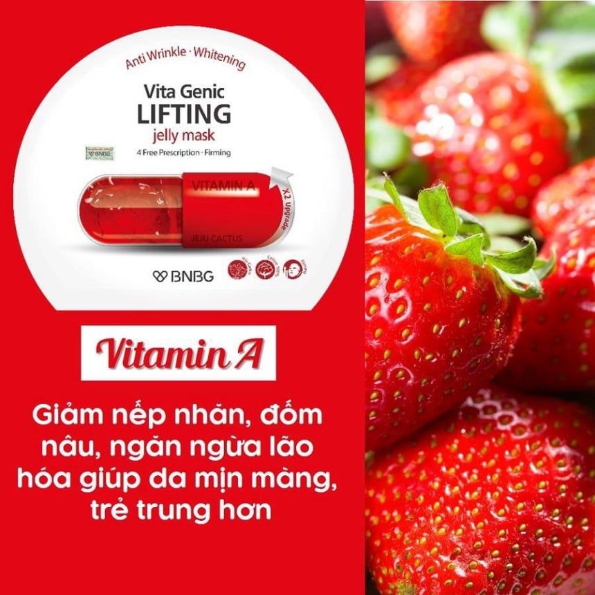 Mặt Nạ Nâng Cơ Săn Chắc Da Giảm Nếp Nhăn BNBG Vitamin A Vita Genic Lifting 30ml