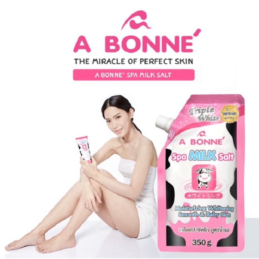 Muối Tắm Sữa Bò Tẩy Tế Bào Chết A Bonne Spa Milk Salt Thái Lan 350 gram