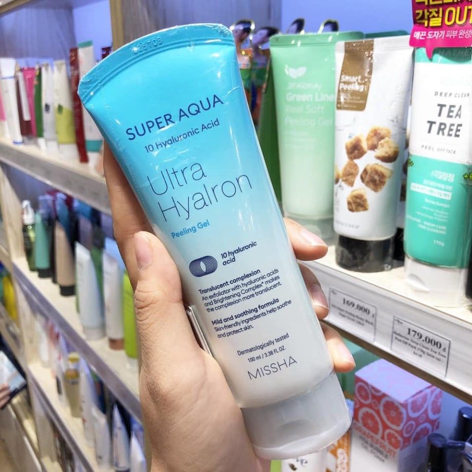 Gel Tẩy Tế Bào Chết MISSHA Super Aqua Ultra Hyalron Peeling Gel 100ml