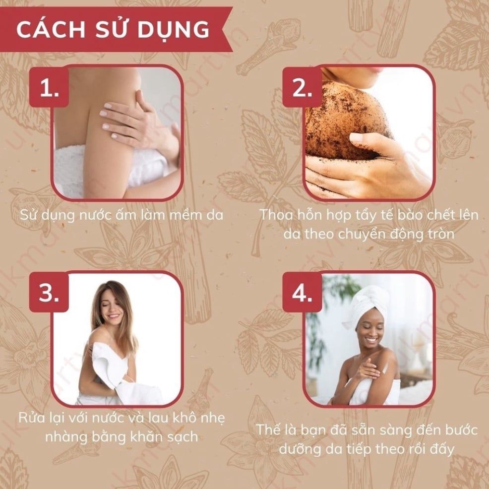 Tẩy Tế Bào Chết Toàn Thân Exclusive Belarus Chiết Xuất Quế Hồi & Cafe 380ml