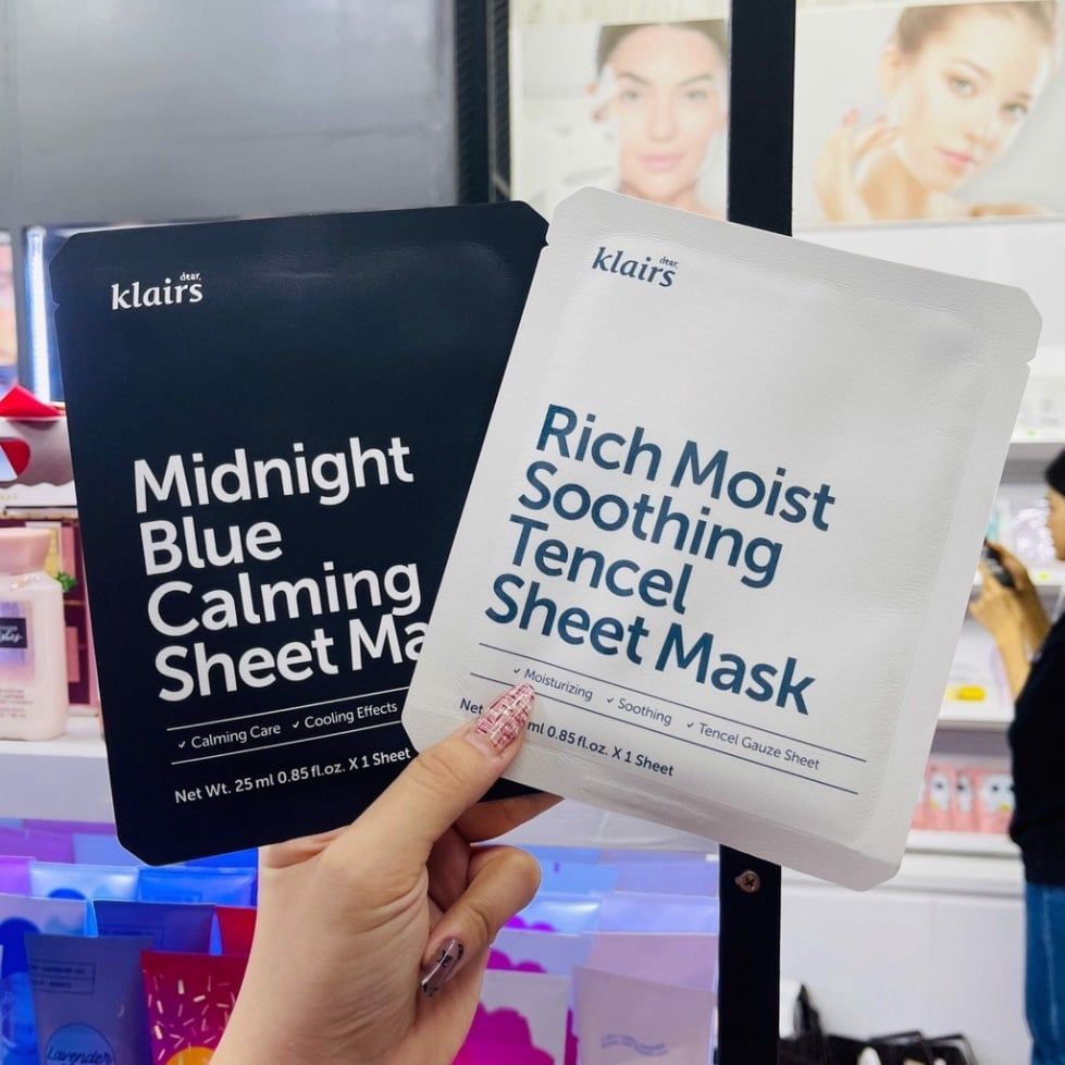 Mặt Nạ Dịu Mát Da Dear Klairs Midnight Blue Calming Sheet Mask 25ml
