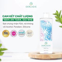 Nước làm sạch mỹ phẩm Derladie Ngừa Mụn rửa sạch Da 1000ml Cleansing Water Witch Hazel
