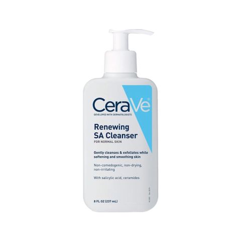 Sửa Rửa Mặt Cerave Renewing SA Cleanser Dành Cho Da Khô Ráp Bông Tróc