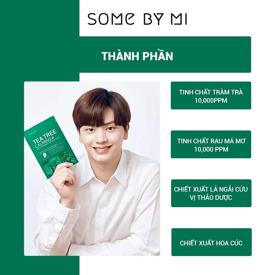 Mặt Nạ Chiết Xuất Tràm Trà Làm Dịu Da, Giảm Mụn Some By Mi Tea Tree Calming Sheet Mask 25g