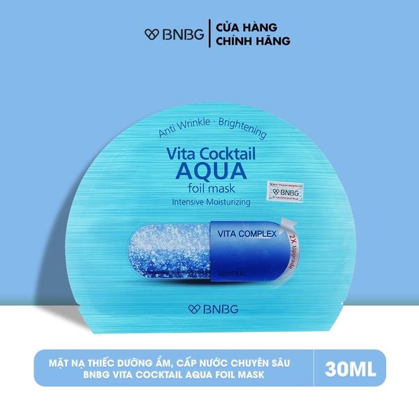 Mặt nạ cấp ẩm chuyên sâu BNBG Vita Cocktail Aqua Foil Mask Intensive Moisturizing 30ml