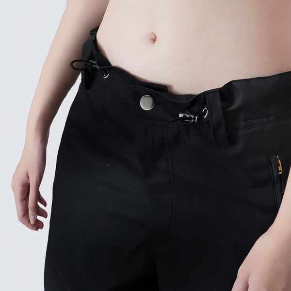 Quần dài ống rộng GenT Pants Ver.1 chất liệu dù thời trang unisex nam nữ màu nâu, đen