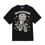 Áo thun Starboy GenT- Tee, áo in hình Chibi nam nữ form rộng, tay lỡ, cổ tròn, vải cotton, in hình dễ thương