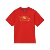 Áo thun Meow Meow Tee Unisex nam nữ form rộng, tay lỡ, cổ tròn, màu đỏ, đen.