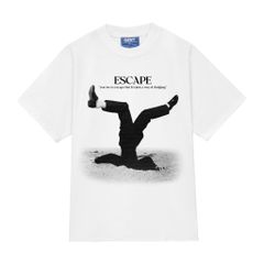 Áo thun trắng Escape GenT - Tee Unisex nam nữ form rộng, chất vải thoáng mát, dễ chịu.