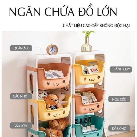  Kệ nhựa cho bé Zozon hình gấu 