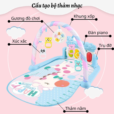  Thảm nhạc cho bé hình Hươu 