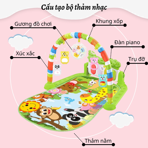  Thảm nhạc cho bé hình Khỉ 