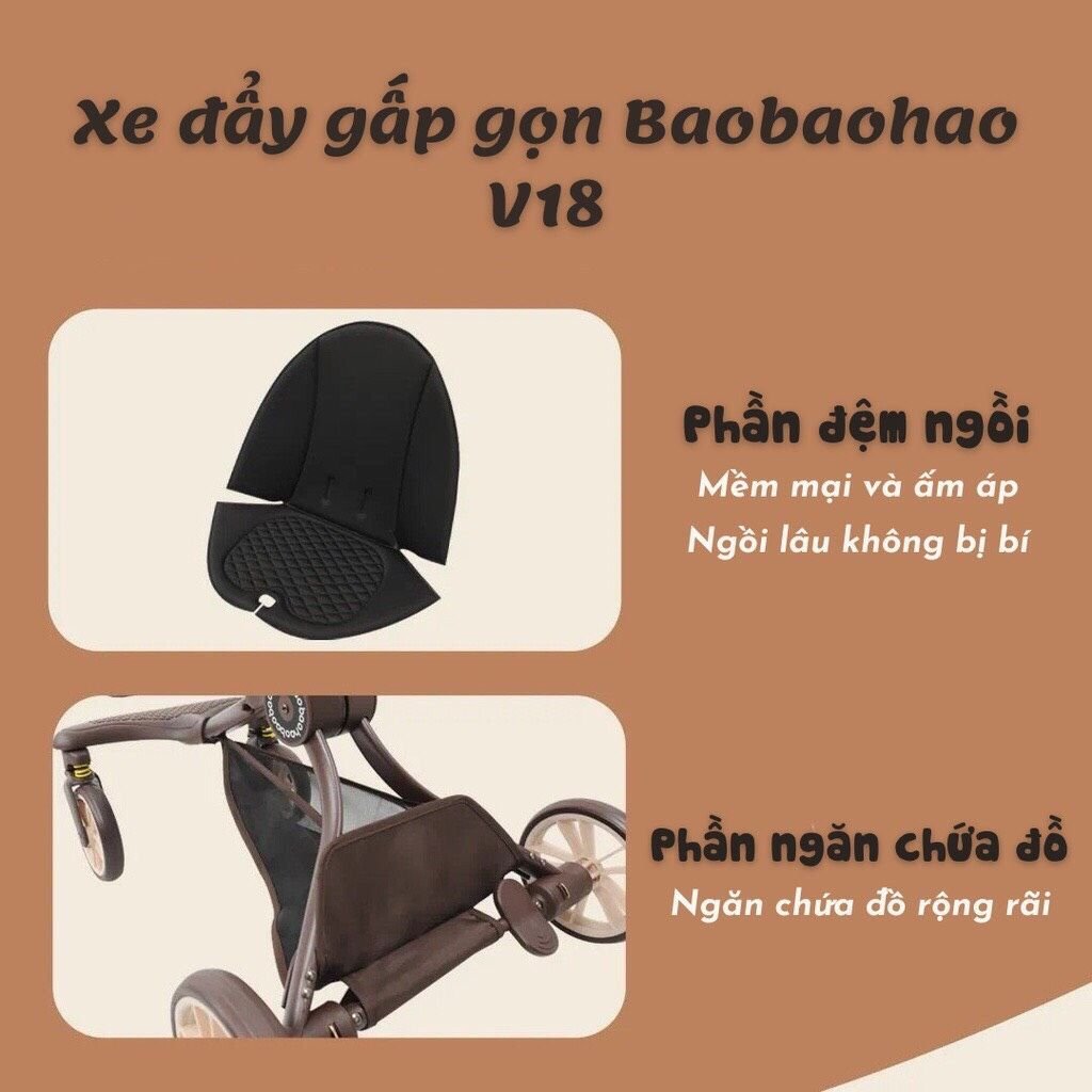  Xe đẩy cho bé Baobaohao V18 