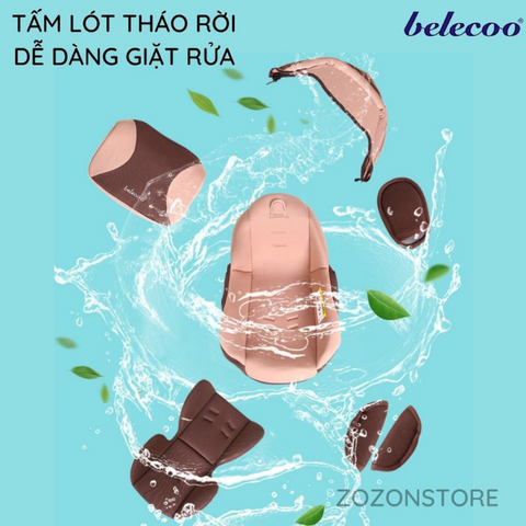  Ghế ngồi ô tô cho bé Belecoo màu Đỏ 