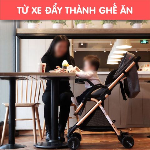  Xe đẩy cho bé Belecoo màu Xanh rêu 