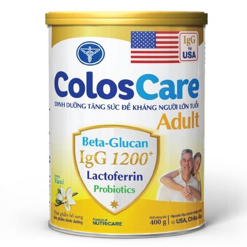 Sữa Bột Nutricare Coloscare Adult Tăng Sức Đề Kháng Cho Người Lớn Tuổi 800g