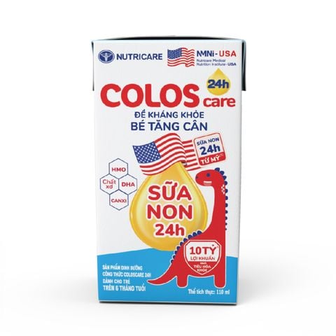 Sữa Bột Pha Sẵn Nutricare Coloscare 24h Bổ Sung Sữa Non Tăng Cường Đề Kháng (Thùng 48 Hộp)