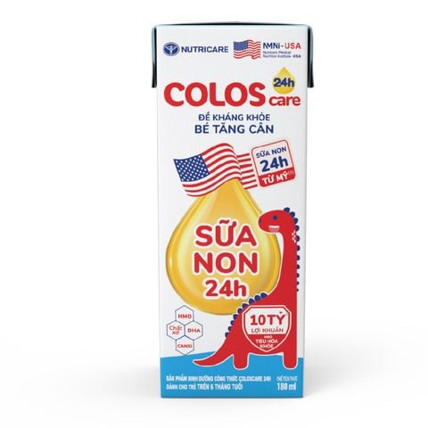 Sữa Bột Pha Sẵn Nutricare Coloscare 24h Bổ Sung Sữa Non Tăng Cường Đề Kháng (Thùng 48 Hộp)