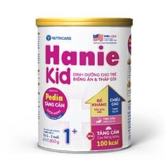 Sữa Bột Nutricare Hanie Kid 1+ Dinh Dưỡng Cho Bé Biếng Ăn, Hỗ Trợ Tăng Cân Khỏe Mạnh 850g