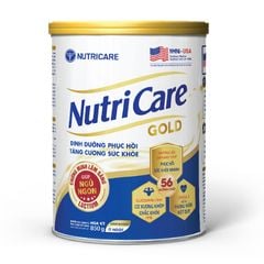 Sữa Bột Nutricare Gold Hỗ Trợ Phục Hồi, Tăng Cường Sức Khỏe với 56 Dưỡng Chất 850g