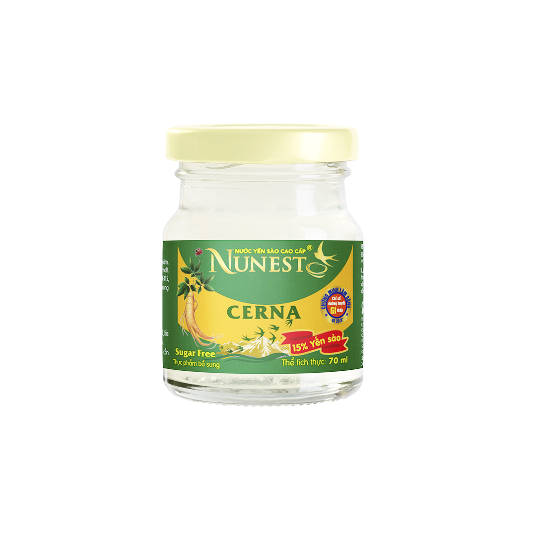 Nước Yến Sào Cao Cấp Nunest Cerna Nhân Sâm Hỗ Trợ Kiểm Soát Đường Huyết Cho Người Tiểu Đường