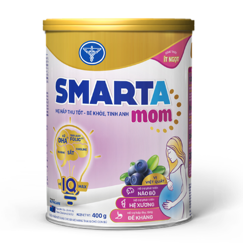 Sữa Bột Nutricare Smarta Mom Hương Việt Quất Ít Ngọt, Tăng Cường Đề Kháng Cho Thai Kỳ 900g