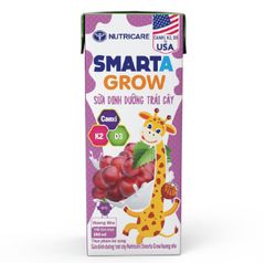 Sữa Trái Cây Nutricare Smarta Grow Vị Nho (Thùng 48 Hộp)