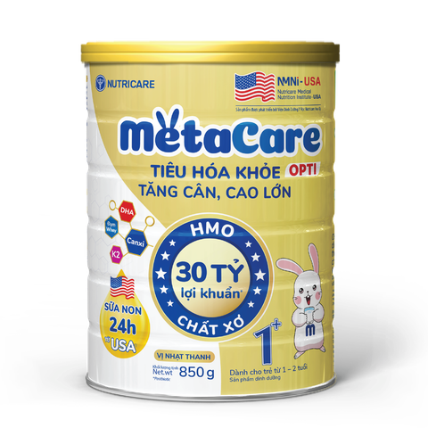 Sữa Bột Nutricare Metacare Opti 1+ Hỗ Trợ Tiêu Hóa, Phát Triển Toàn Diện Cho Bé 850g