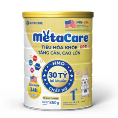 Sữa Bột Nutricare Metacare Opti 1+ Hỗ Trợ Tiêu Hóa, Phát Triển Toàn Diện Cho Bé 850g