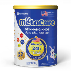 Sữa Bột Nutricare Metacare 1+ Bổ Sung Dinh Dưỡng Giúp Bé Phát Triển Toàn Diện 850g