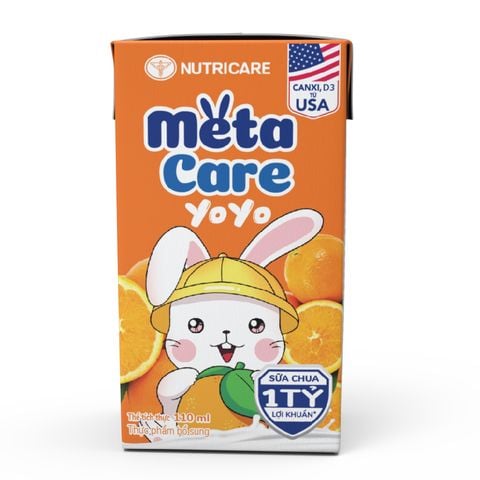 Sữa Chua Uống Nutricare Metacare Yoyo Vị Cam (Thùng 48 Hộp)